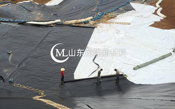 《菏澤曹縣垃圾發(fā)電廠》土工布、土工膜施工